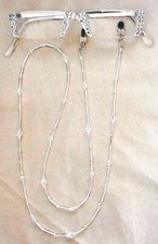  SASSY READING GLASSES CRYSTAL Clear SILVER 1.00 READERS ONLY  