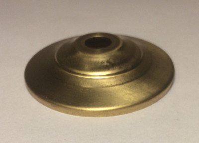 New 2 1/4'' Solid Spun Brass Vase Cap,Vase Plate Lamp Cap Part, Unfinished Brass 