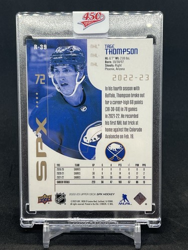 2022-23 Oberdeck SPX Tage Thompson Gold Retro SP #'d 2/10 - Bild 2 von 2