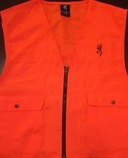 Browning Hunting Safety Vest for Adult - Blaze Orange - Sizes in M & L