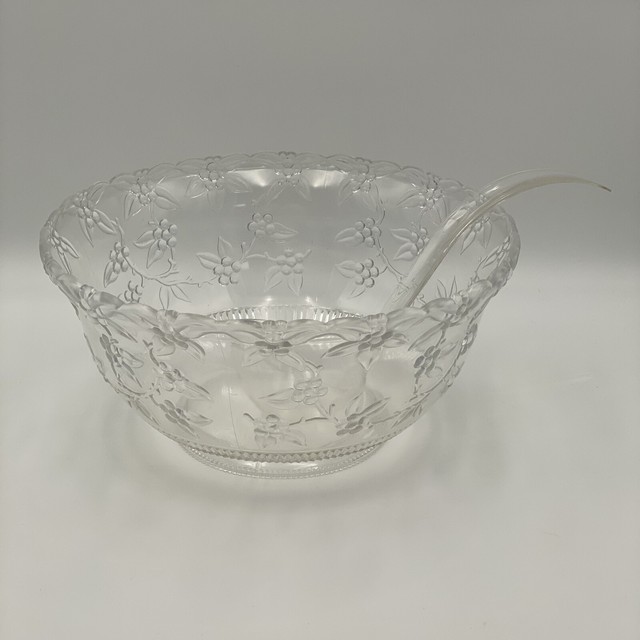 Plastic Punch Bowl With Ladle eBay