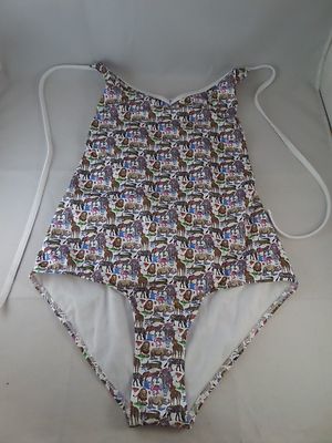 NWT That'll Beach Ya 1pc Swimsuit Animal Print Sz M Modcloth Liberty Must Read