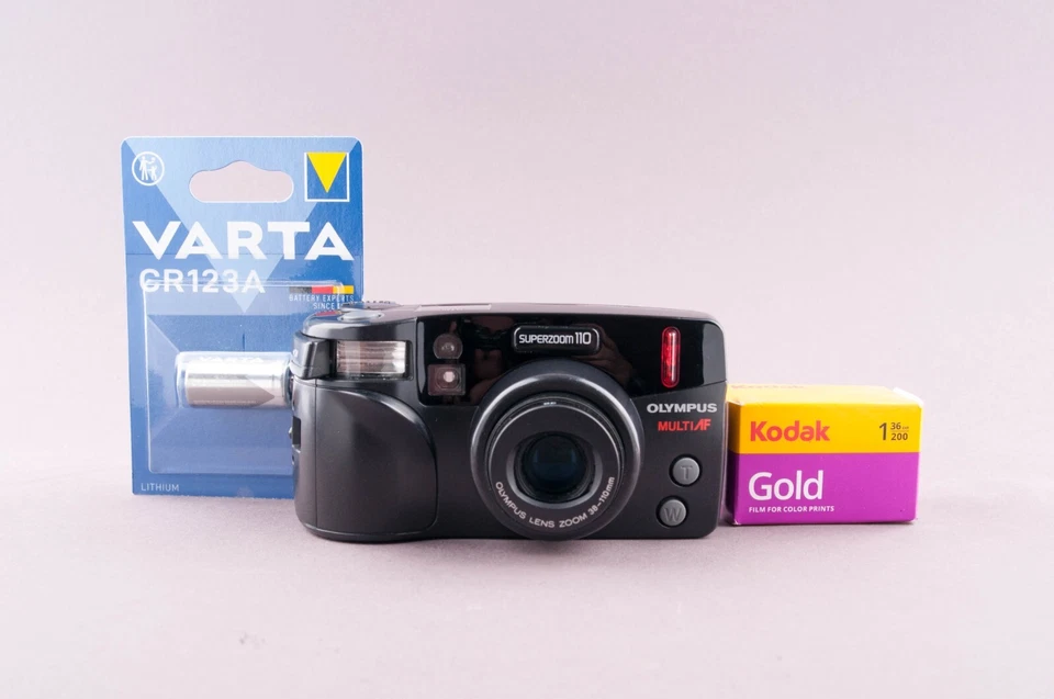 Olympus Superzoom 110 Point & Shoot Film Camera BOX - Image 2 of 4