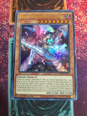 Yu-Gi-Oh! Evil Twins Ki-sikil & Lil-la GEIM-EN017 Ultra Rare 1st Edition NM