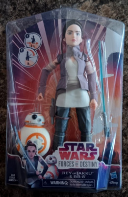 Star Wars Forces of Destiny Rey of Jakku & BB-8 Adventure Set Jedi Llightsaber