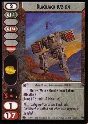 Blackjack (BJ2-OA) (CR) - Crusade - Battletech CCG