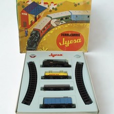 Zug Eisenbahn Jyesa mit Seil Vintage um 1970er Jahre Originalkarton komplett ...