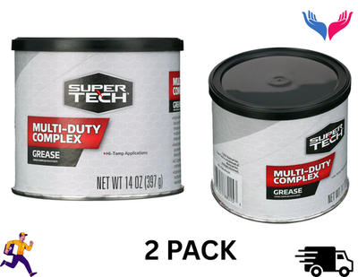 #ad #ad LOT OF 2 Super Tech Multi Duty Complex Hi Temp Grease 14 oz Tub NLGI 2 $15.00