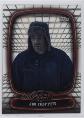 2025 Topps High Tek Stranger Things Hawkins Lab Pattern Jim Hopper #7 4f2