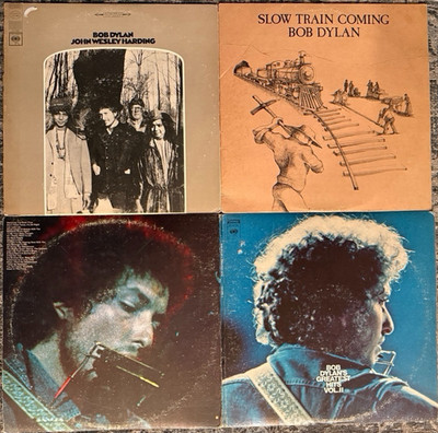 Bob Dylan Greatest Hits #2 John Wesley Harding Slow Train Coming Vinyl 4 LP Lot