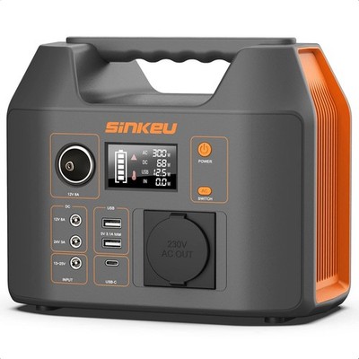SinKeu Tragbare Powerstation 296WH Solar Generator 300W AC 12V USB Camping Akku