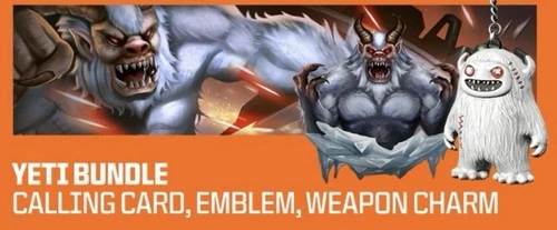 Call of Duty Black Ops 7 Yeti Bundle Calling Card, Emblem, Weapon Charm. BO7