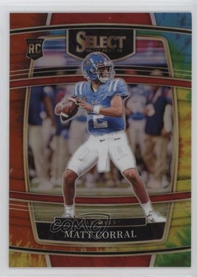 2022 Panini Select Draft Picks Concourse Tie-Dye Prizm 5/25 Matt Corral #8 e6p