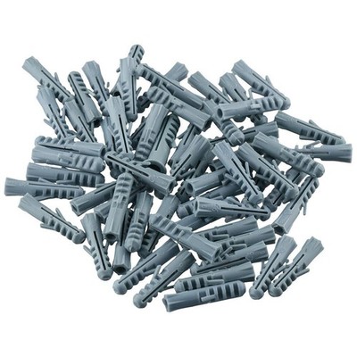 Wall Plug 100pcs Plastic Hardware M6X30 Expansion Nylon Anchor High-Quality P