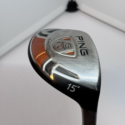 PING G10 15° Hybrid RH TFC 570H R Flex 40.5in Good Used