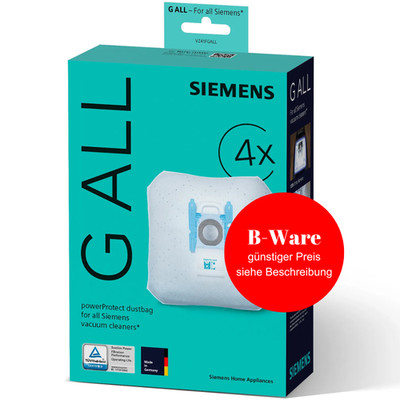 BOSCH SIEMENS 4 Staubsaugerbeutel SuperTEX TYP G VZ41FGALL BBZ41FG PowerProtect