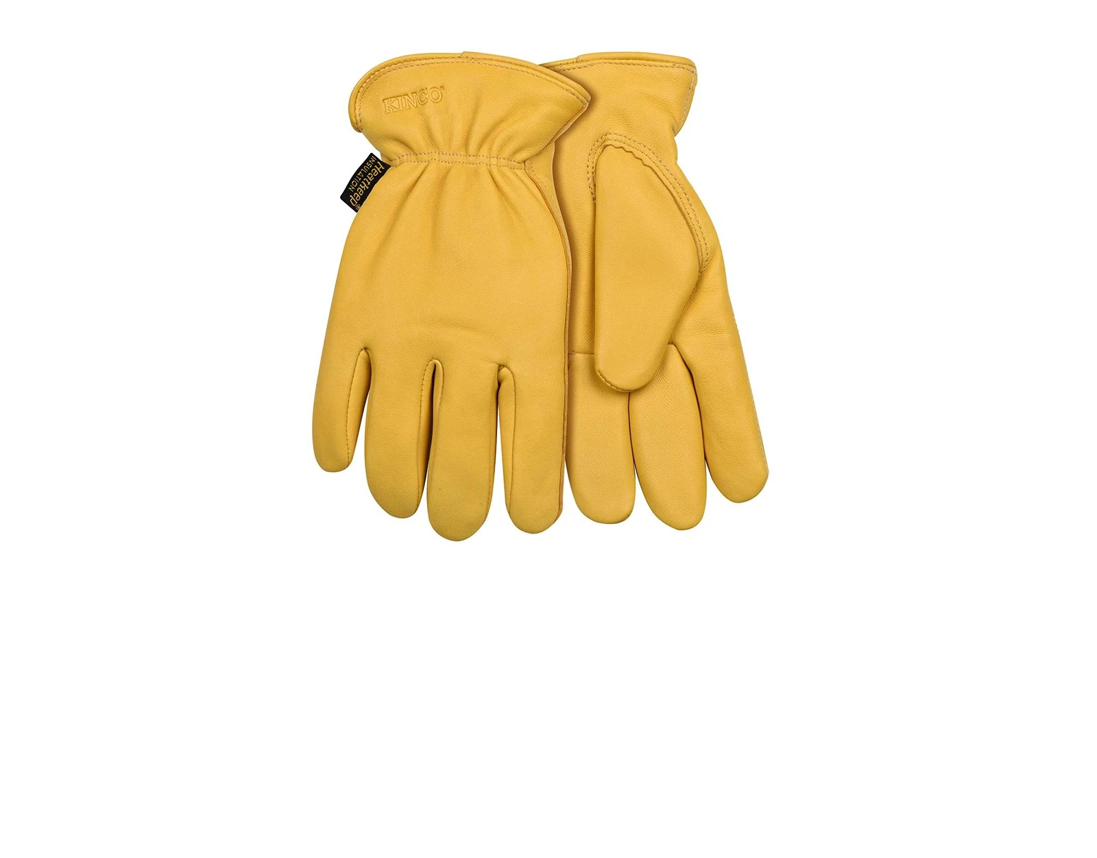, 90HK-XL, Thermal Lined Grain Deerskin Leather Work Glove for Men (GOLDEN, X...