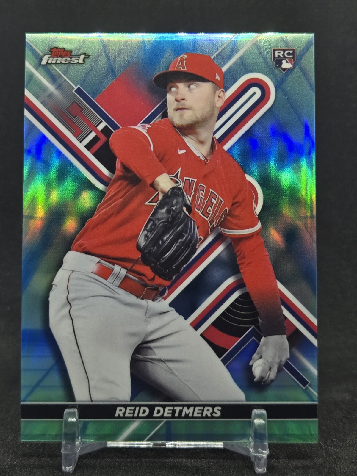 2022 Topps Finest - Reid Detmers #26 Blue/Aqua Vapor Refractor /250 (RC)