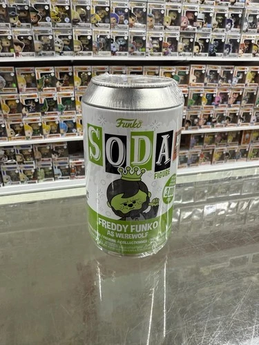Funko Vinyl SODA Freddy Funko as Werewolf (Green) (Heavy Metal Halloween 2023)