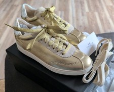 Coach Metallic Gold Silver Sneakers C113 5M - New In Box