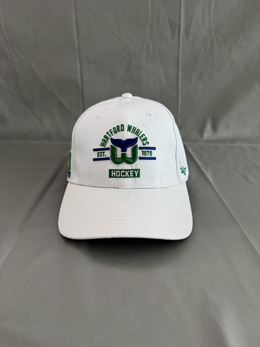'47 Brand Hartford Whalers NHL Old Logo Snapback Hat White
