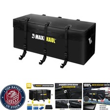 Secure Black Cargo Carrier Bag For Hitch Mount - Compact Water-resistant