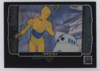 2007 Star Wars 30th Anniversary Animation Cel Cards C-3PO R2-D2 Droids #3 11jz