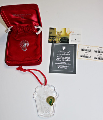 1998 Waterford Society Crystal Christmas Visions of Sugar Plums