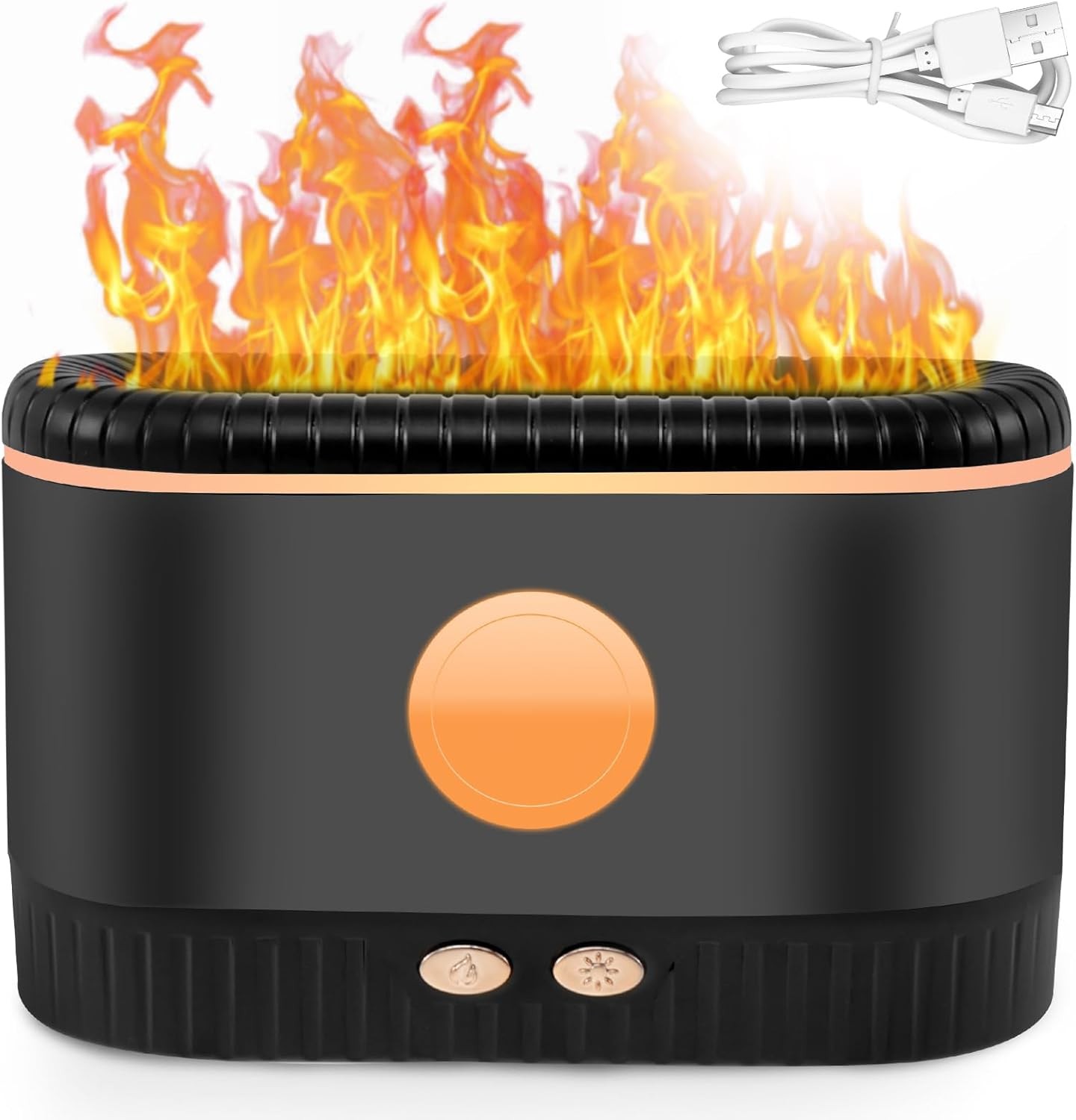 Diffuser 3d Flame Mist Air Home Decor