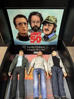 Jaws 50th Anniversary Box Set Horror Figures Evil Entities Quint Hooper Brody
