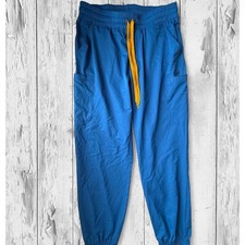 Carhartt Force Jogger Scrub Pants Blue Yellow Drawstring Medium M