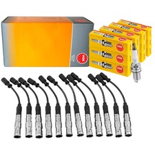 12x NGK Zündkabel Zündkerze Satz für MERCEDES W202 W210 W211 W463 W220 W639 12x NGK Zündkabel Zündkerze Satz für MERCEDES W202 W210 W211 W463 W220 W639