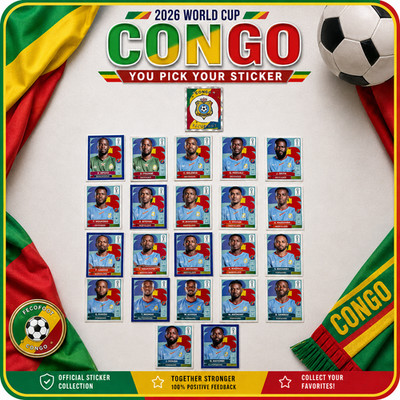 2026 100% Authentic Panini FIFA World Cup Congo DR Stickers Team   You Pick