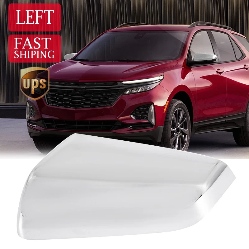 Left Side Mirror Cap Cover Chrome For 2018-2023 Chevrolet Equinox GMC Terrain LH