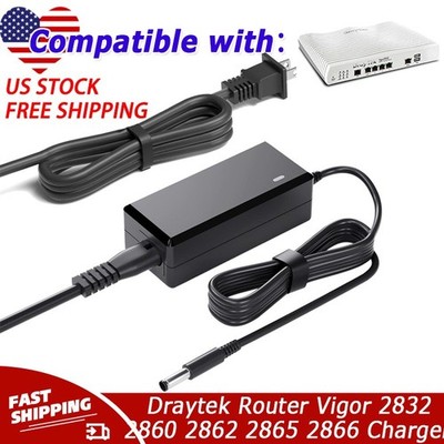 AC Adapter Charger For Draytek Router Vigor 2832 2860 2862 2865 2866 Power Cord