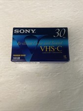 Sony VHS-C 30 Min Premium TC-30VHG Recording Tape New Sealed