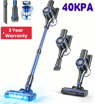 Cordless Vacuum Cleaner 40KPa 45min Stick Pet Hair Carpet Floor 1.5L Lightweight
