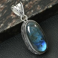 Labradorite Gemstone Handmade Antique Design Pendant Jewelry Gift 2