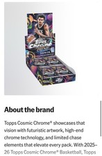2025-26 Topps Chrome Cosmic Basketball 1st Day Issue Hobby Box Confirmed Order
