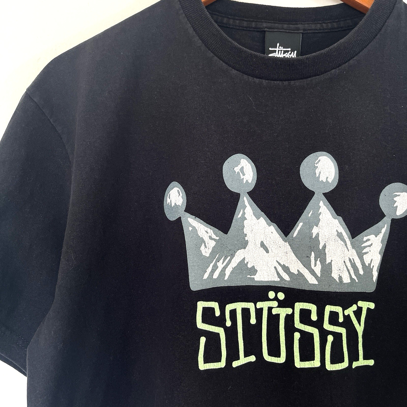 Stussy x Nike Mens Mountain Crown Tshirt Size M Black S&S Collection Limited thumbnail 3