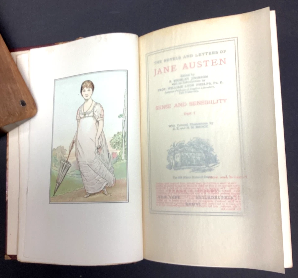 1906 HTF Jane Austen STONELEIGH EDITION 12 Volume Set ~ Numbered 60 out of 1250! - Image 3 of 4