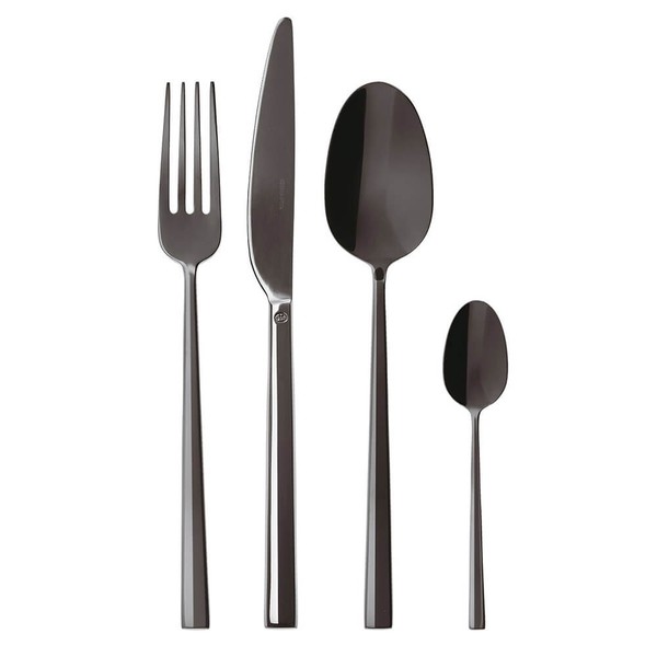 Sambonet Besteck Set 24-Tlg. Rock Edelstahl Schwarz-image