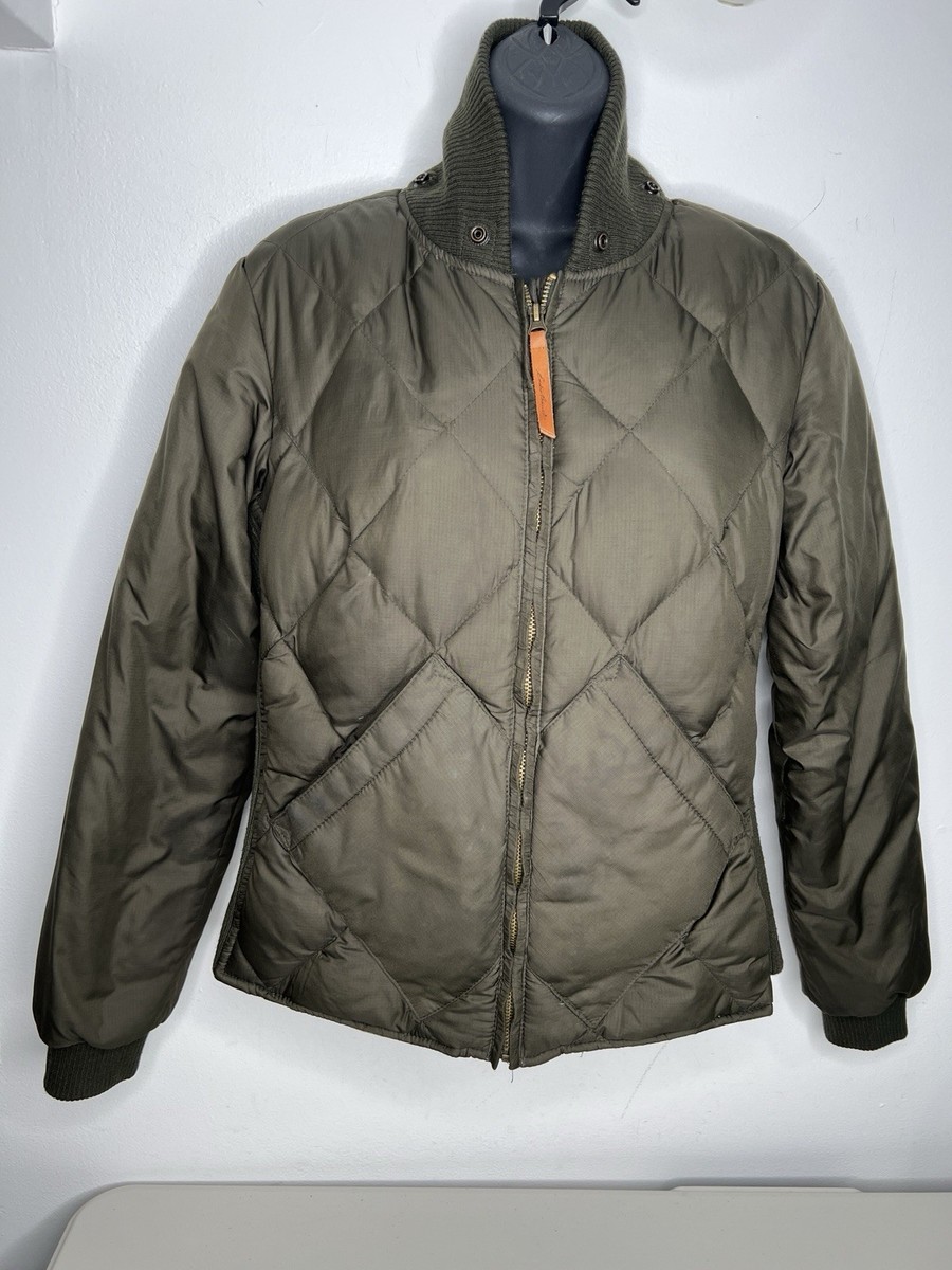 Vintage Bauer Down Eddie Bauer Jacket Green Olive Women's Full Zip