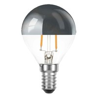 Led Filament Tropfen 2W Fast 25W E14 Kopfspiegel Silber Extra Warmweiß 2200K