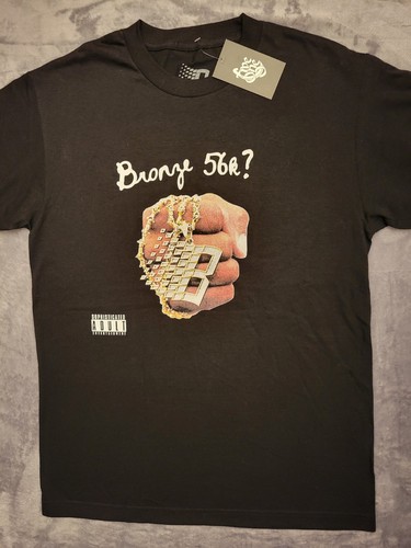 Bronze 56K Tee Tshirt Men Medium Black DJ Radio Diamond Chain Skate Skating Hype