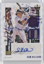 2020 Diamond Kings DK Material Signatures Gold 89/99 Sam Hilliard Auto v7j