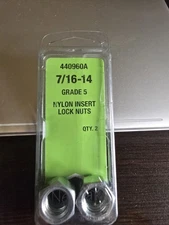 7/16-14 Grade 5 Nylon Insert Locking Nuts NEW IN BOX-- Fast Shipping!