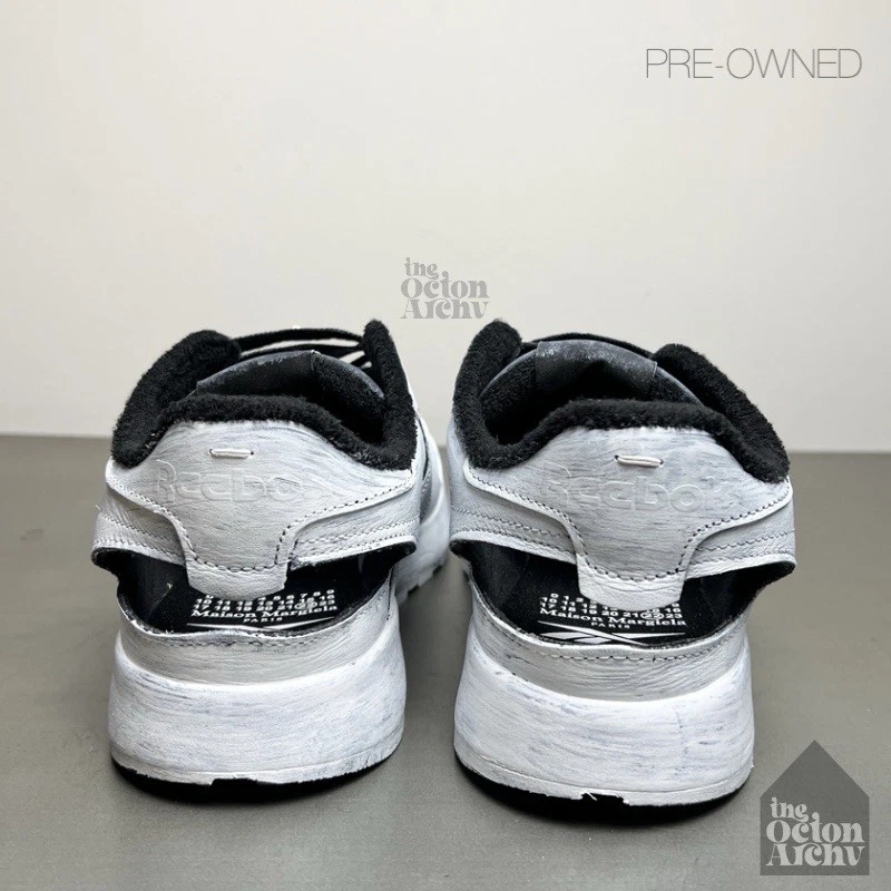 Size 11.5 Maison Margiela x Reebok Classic Leather Tabi DQ Low 'Whiteout' GX6244 - Image 4 of 4