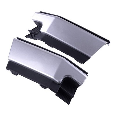 Pair Chrome Front Bumper Towbar Eye Cover Flap Fit For Toyota Highlander 2017-19