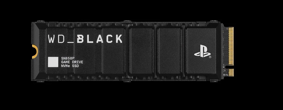 WD_Black SN850P NVMe M.2 SSD für Sony PS5, 2 TB, Kühlkörper